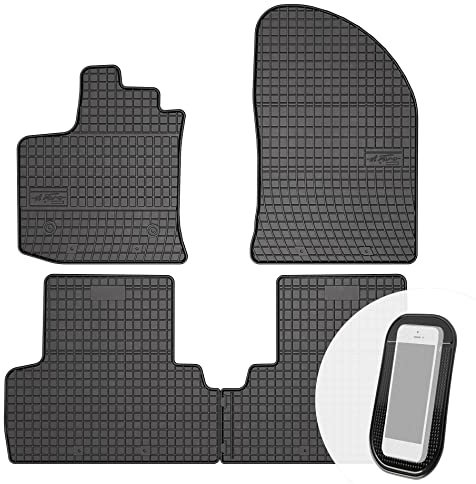 moto-MOLTICO Gummimatten Auto, 4-teiliges Set, Allwetter Gummi Fußmatten, Antirutsch & Wasserfest Autoteppiche - passend für Dacia Lodgy 2012-2018