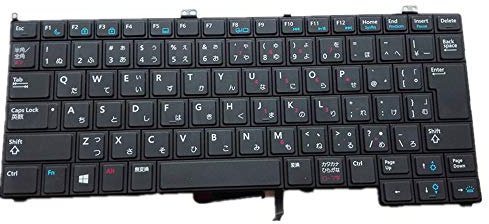 fqparts Replacement Teclado del Ordenador portátil para For DELL Latitude E7440 Versión de Japón Negro