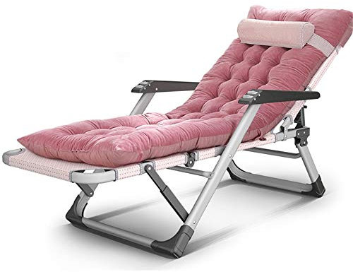 WANGFENG Liegen Liegenauflage Für Sonnenliege Hoch Senioren Mit Kissen Saunaliege Auflage Extrabreit Deckchair Liege Gartenliege Liegender Recliner Relaxliege Für Balkon Wohnzimmer, Max.150kg
