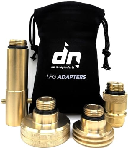 Gomet DN Autogas Parts LPG GPL Autogas Safefill Tank Refill Adapter Set 21.8mm for All Europe ACME DISH EURONOZZLE BAYONET with Bag