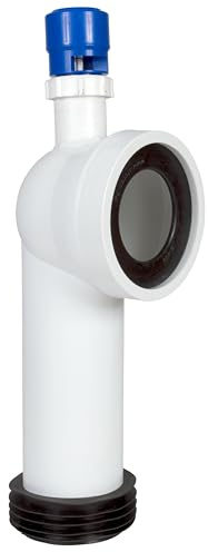 WC Bogen Anschlussbogen Toilette Ablaufbogen Abfluss Verbindung Belüftungsventil mit Belüftungsventil Ø 90 mm