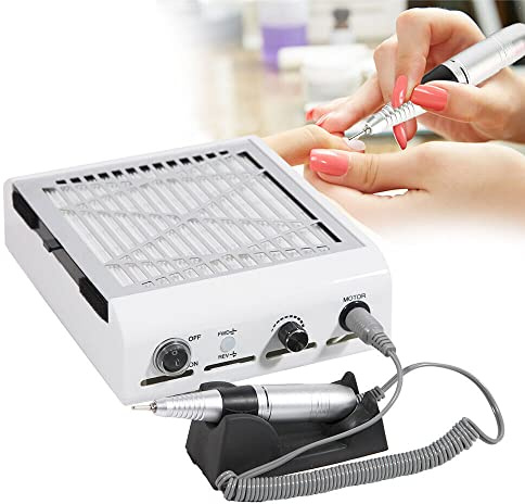 Staubabsaugung Nagelstudio Absaugung Nagelstaubsauger, 30000RPM Elektrische Nagelfräser Set Nagelstudio Nagelsauger Maniküre PediküreStaubsammler