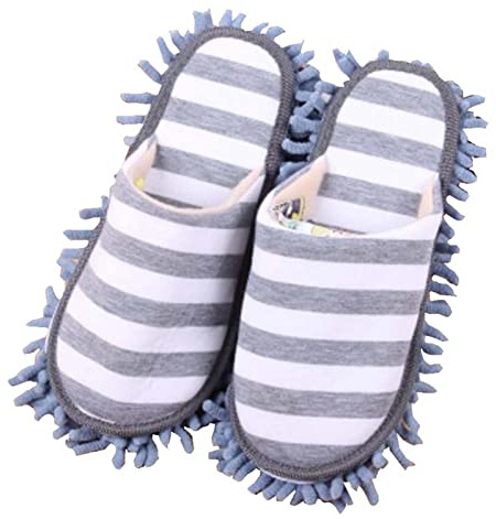 Boden Reinigung Mop Hausschuhe, kreative Unisex faule Hausschuhe für Erwachsene Multifunktionale Reinigung Hausschuhe