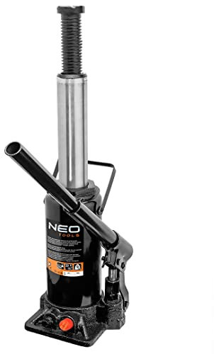 NEO TOOLS Wagenheber, Säulenhebebühne Tragfähigkeit 20 t, 240-452mm, Masse 10 kg, aus Stahl gefertigt, in Kfz- und Industriediensten, Werkstätten, Transportunternehmen und in Garage