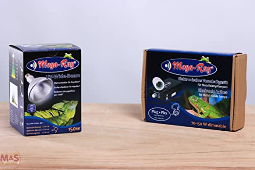 Mega Ray 150 Watt Set (Lampe + E 27 Fassung + Vorschaltgerät)