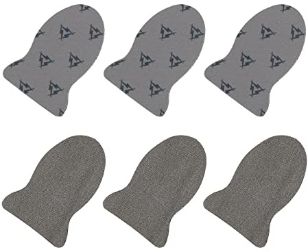sourcing map Mobile Gaming Finger Sleeves, Controller Finger Thumb Sleeve, Silver Cloth Thin Material Breathable for Mobile Phone Games, Pack of 6
