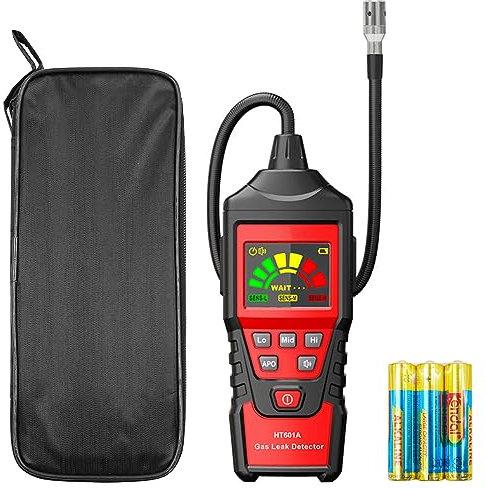 CENPEK Détecteur De Gaz Naturel Détecteur De Fuite De Gaz avec Renifleur De Gaz Portable À Col De Cygne pour Localiser Les Sources De Fuite De Gaz Combustible comme Le Méthane
