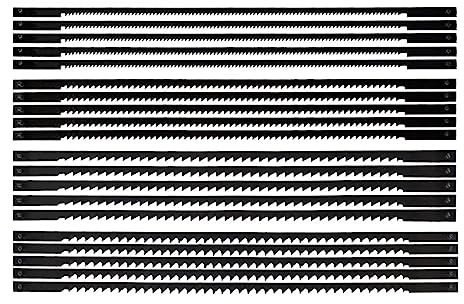 easyhaha 20Pcs Scroll Klinge Carbon Stahl Zimmerei Sägeblätter Holz Hohe Zähigkeit Scharfe Zähne Schneiden Holzbearbeitung Bügelsäge Klinge
