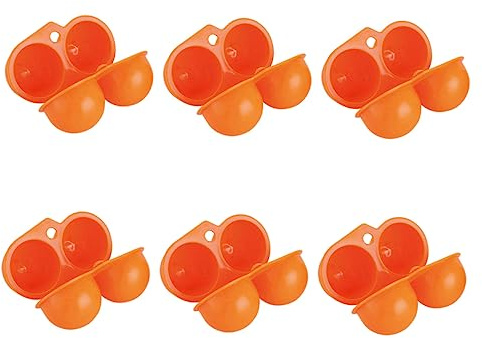SOLUSTRE 6 Piezas Caja De Huevos Huevera Para Exteriores De Contenedor Para Almacenar Huevera Doméstica Caja Para Transportar