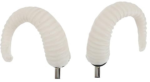 WOFASHPURET Artificial Sheep Cos Horns Hairclip Pair, White Horns Hairpin for Halloween Cosplay, Unique Sheep Headband Accessories for Costume Party Random Color