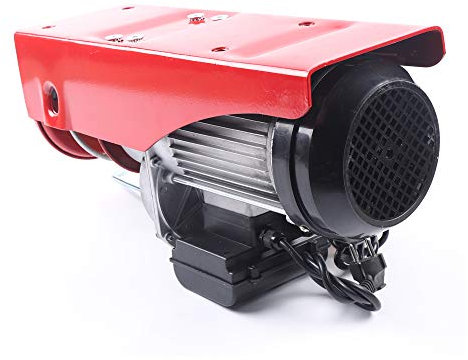 Czyurachel Treuil électrique, 1600w 1000 Kg Treuil électrique Levage Palan Cuivre Pur Moteur Tour Equipé De 12 M Câble Métallique, Utilisé Pour Garage Ou Atelier