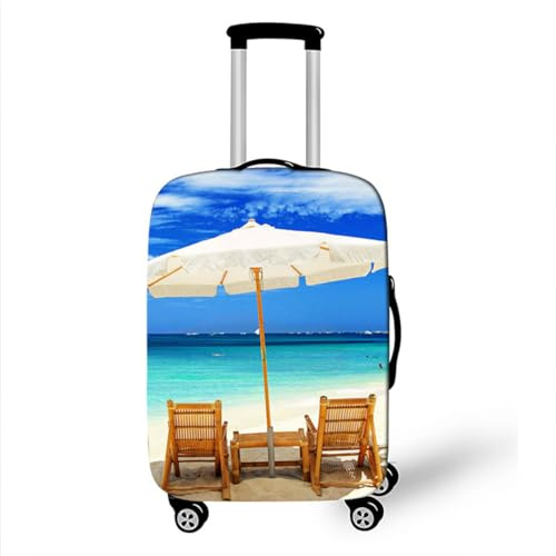 Elastisch KofferhüLle 3D Buntes Reise KofferschutzhüLle GepäCk Cover Reisekoffer HüLle Schutz Bezug SchutzhüLle Waschbare Reisetasche Kofferbezug Spandex Koffer-Abdeckung (Style 5, S(19-21inch))