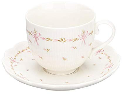 sjdoPulse Tazza da tè con Fiori Resistente al Calore con Piattino Set di Tazze da caffè Squisite in Ceramica Coppia Tazza da Latte per Colazione