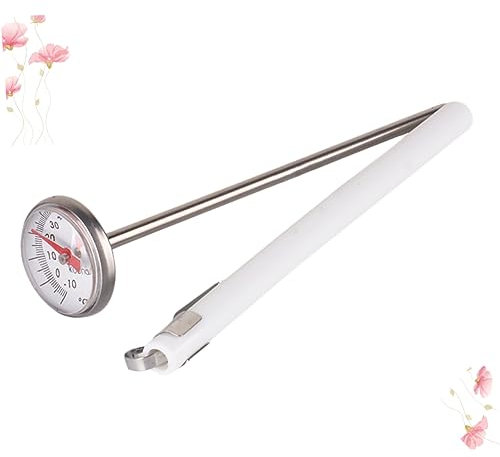 Abaodam Wassertemperaturmesser Haushaltsthermometer Tragbar Milchpulverthermometer Einfache Lesung Wasserthermometer Für Weiß Babyflaschenthermometer Langlebig Und Sicher