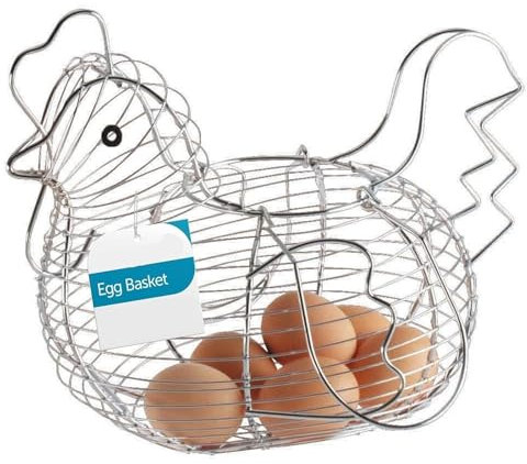 HYKJCSS Huevera Gallina Cesta De Huevos De Gallina De Granja con Asa para Soporte De Huevos, Fruta Y Cocina, Decoración De para El Hogar Hueveras