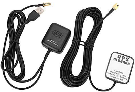 Amplificateur de Signal GPS de Voiture ABS Ant‑ 1573, Antenne Aérienne, Récepteur de Navigation Automatique pour Téléphone Portable Intelligent Commun, Ordinateur de Bureau