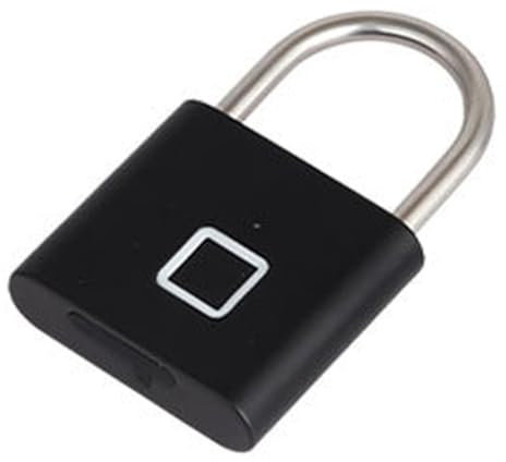 AUTSUPPL Smart Electronic Padlock Outdoor Fingerprint Lock Portable Pad Lock for Door Supply Use in Garage Shed