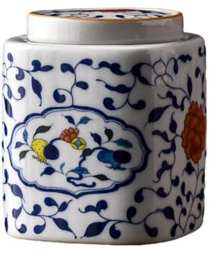 Teedose, 180 ml, antik-grün glasiert, für den Haushalt, kreative Holzasche, Unterglasur, Farbe, Keramik, versiegeltes Glas, antikblaue Glasur, 2 Stück