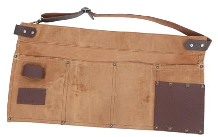 QUMIIRITY Tool Waist Apron Canvas Gardening Woodworking Belt Pouch for Carpenters Workers Utility Apron