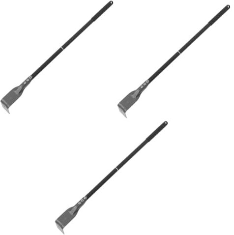 Alipis 3 Pièces Grattoir De Nettoyage Des Cendres Ninja Accessoires De Plaque Chauffante Pellets Ignifuger Nettoyeur Gril Charbon Brosse Pour Four à Pizza Robot Black Aluminium