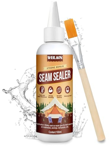 WEILAOK Colle Néoprène, Seam Grip, Colle Extra Forte Tout Support, Imperméable et Résistant à L'humidité, Convient pour Sceller Les Tentes, Les Bâches, Les Imperméables, 100 G