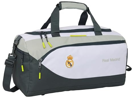 Real Madrid EQUIPACIÓN 25/26 - Bolsa de Deporte, Mochila, Ideal para Niños de Diferentes Edades, Cómoda y Versátil, Calidad y Resistencia, 50x25x25 cm
