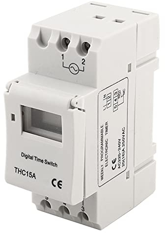 THC15A 220‑240VAC 20A Interrupteur de Minuterie Programmable Numérique pour Chauffe-Eau de Lampe à Lampe Néon en Lumière de Rue