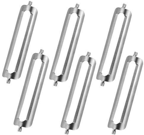6 Pieces Replacement Blades for Tupper Peeler 5.7cm Stainless Steel 420 Peeler Blade Precise and Durable for Effortless Peeling of Fruits and Vegetables