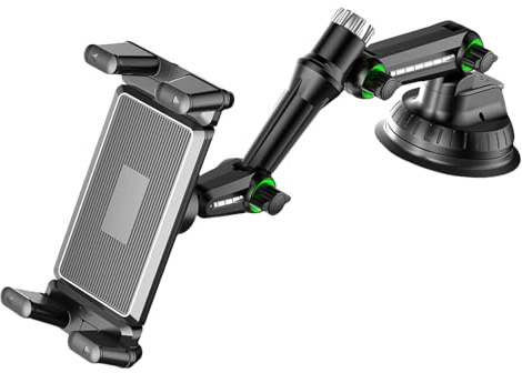 Asukohu Soporte para Tableta para Montaje En Automóvil con Brazo De Ventosa Extendido Plegable para Uso En Camiones Y Vehículos Agarre Seguro para Tableta con Rotación De 360 ​​​​Grados para Viajes