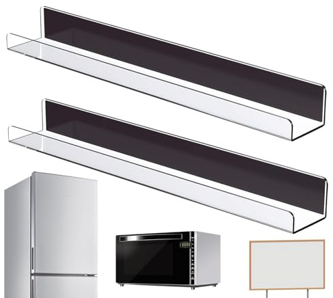 Scaffali Galleggianti Acrilici - Rastrelliere Minerario Minimalista, Scaffale Di Libri Invisibili | Organizzatore A Parete Magnetica Regolabile, Soluzione Di Archiviazione Senza Chiodi Per Studio Dome