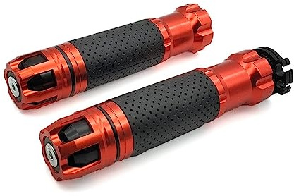 Griff Universal CNC Motorrad Lenker Enduro Moto Lenkergriff Für Tdm 900 850 Mt125 Mt03 Mt01 Mt 125 03 01 Xt660 Lenkerabdeckung(Orange)