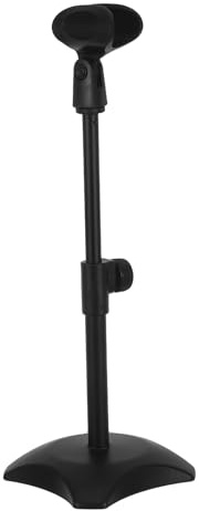 ARTSEWPLY Verstellbarer Desktop Mikrofonständer mit Rundbasis Höhenverstellbarer Tisch-mikrofonhalter für Interviews Live-gesang Podcast und Video-konferenzen Kompatibel für Handmikrofone
