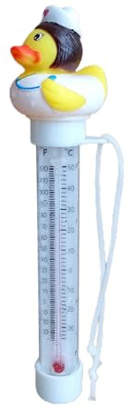 Schwimmender Pool-Thermometer - Gummiente Bad Thermometer Seil | Splitterfest Schwimmer Ente Hot Tub Spa Kinderbecken, Spaß Bad Spielzeug Temperatur Messgerät