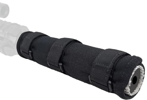 LZAQHMT 5/7/7,5/8/9 Zoll Brandfeste Mikrofaser-Schutzhülle Für Schalldämpfer – Hitzebeständige Schalldämpfer-Schutzhülle Für CS-Jagd, Schießsport, Wargames Und Airsoft-Ausrüstung