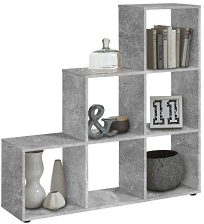 FMD Möbel, 248-001 Mega 1 Raumteiler, holz, beton, grau, Maße 104.5 x 33.0 x 108.0 cm (BHT)