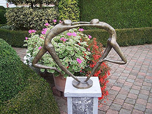 H. Packmor GmbH Bronzeskulptur abstraktes Tanzpaar aus Bronze
