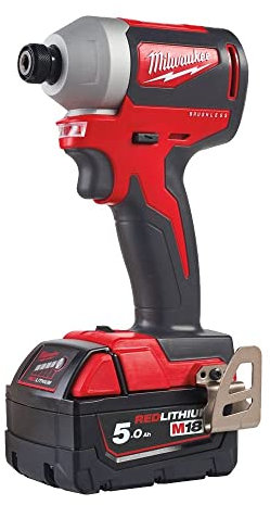 Milwaukee M18 BLID2-502X Brushless 1/4in Hex Impact Driver 18V 2 x 5.0Ah