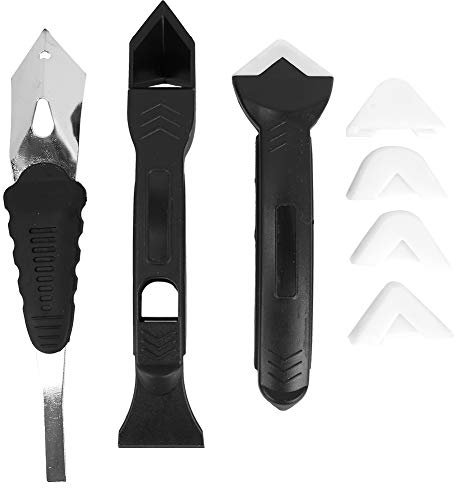 NITRIP 3 in 1 Caulk Tools Kit Silicone Sealant Remover Shovel Glass Cement Caulking Scraper