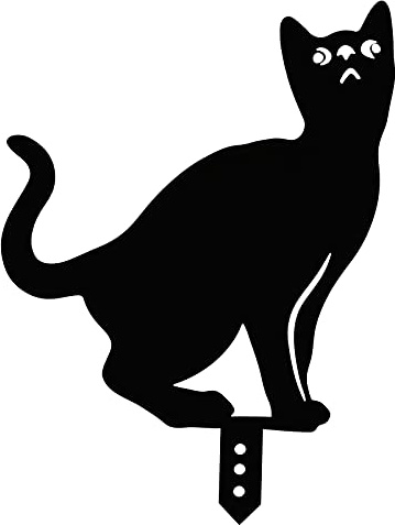 Toddmomy 1stück Titel Halloween Garten Dekoration Schwarze Katzen Stecker Für Außenbereich Einzigartige Halloween Deko Für Garten Und Rasen Langlebig Und Wetterfest