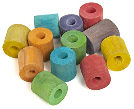 HappyBird | DIY - Bunte Holz-Spulen für Vogelspielzeug | Spielzeug für Vögel zum selber basteln