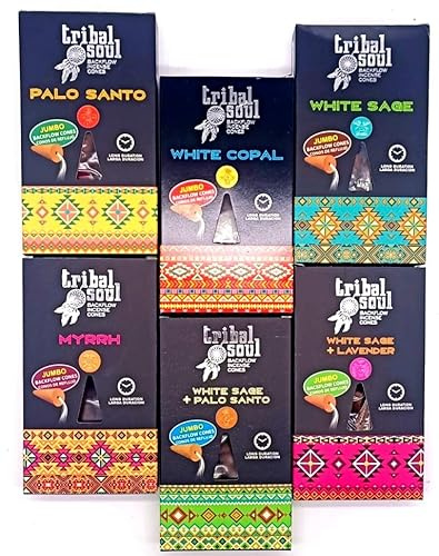 Tribal Soul Räucherkegel Backflow - Set mit 6 Düften à 10 Conen