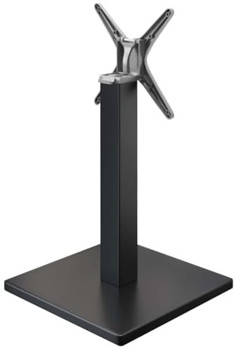 GGMMÖBEL Madrid | Tischgestell für Esstisch, Schreibtisch | Tischbeine | Schwarz | Tischfüße | Bodenplatte: 50 x 50 cm | Säule: 8 cm | Gesamthöhe: 72 cm | Klappbar