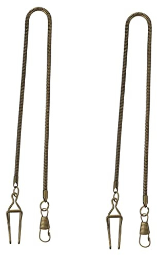 Mikikit 2 STK Taschenuhrkette Taschenschlüsselbund Taschenkette Männer Gürtelketten Aus Legierung Vintage Uhrenketten Tanktops Für Frauen Westenkette Komponente Hängend Fräulein Metall