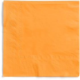 MANK Serviette in CURRY/ORANGE aus 3-lagigem Tissue, 33x33 cm, 1/4 Falz, 100 Stück, elegante Papierservietten für Gastronomie, Catering, Hochzeit & Events