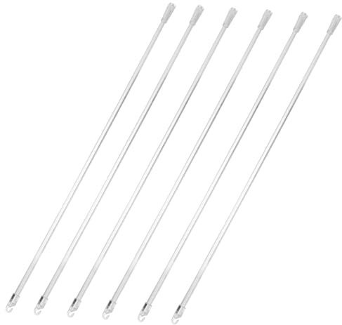 Cabilock Jalousiestange Mit Haken 6 Stück 21 Zoll Aus Transparentem Material Für Fenster Und Vorhänge Einfacher Ersatz Für Jalousien Leicht Und Praktisch