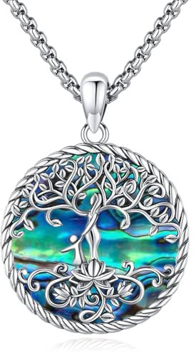 Eusense Albero Della Vita Collana per le Donne Ciondolo Albero in Argento Sterling Ciondolo Albero Della Vita Famiglia per Madre Figlia Sorella Ragazze Regali