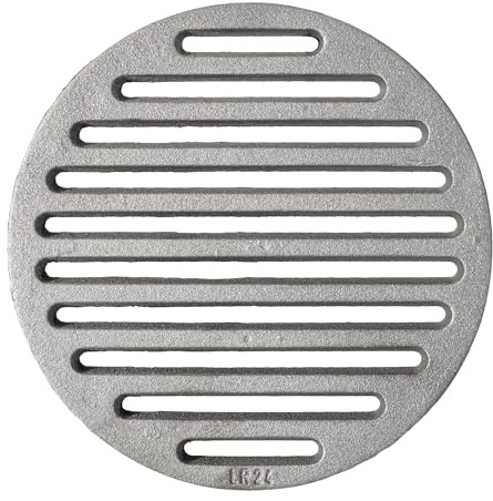SPEEDPLANT Hochwertiger Ascherost Rundrost fi 24cm Ofenrost Kaminrost Liegerost Tafelrost Feuerrost - Premiumqualität Ø 240mm, Stärke 12 mm