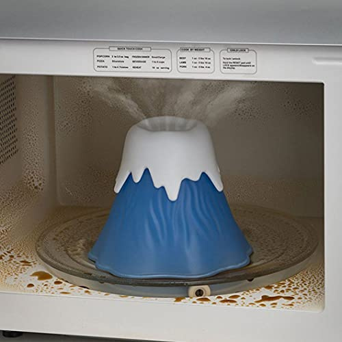 Obelunrp Cleaner a microonde Vulcano, detergente per Vapore in Forno a microonde usando aceto e Acqua, piroscafo ad Alta Temperatura per Pulire Il Forno a microonde