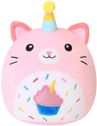 Xfrog Unicorn Cat Plush Pillow 10 Cute Kawaii Toys Gifts for Kids 25CM