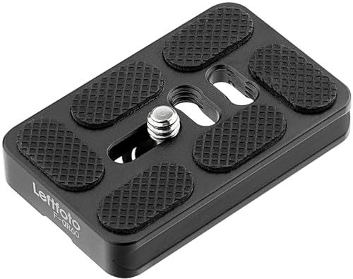 Leftfoto 60mm Universal Camera Quick Release Plate Metal Small QR Tripod Camera Body Mount Plate Fits Arca Swiss Standard Clamp for DSLR Camera Tripod Ballhead
